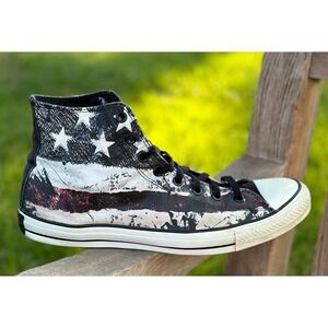 Converse American Flag All Star Men's Size 12 Women's 14 High Top (S2002)